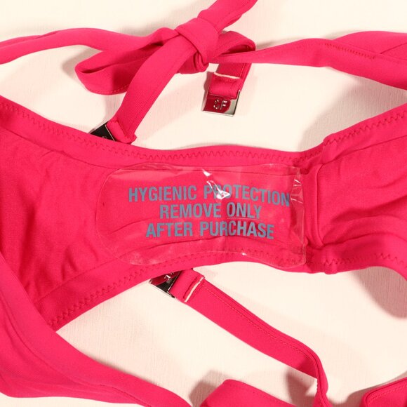 NWT Seafolly X Revolve Brazilian Tie Side in Persian Pink - Picture 5 of 13